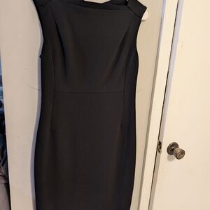 Calvin Klein One Shoulder Black Dress